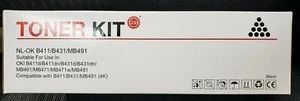 Replacement Okidata 44574701 Toner Cartridge for B411/B431/MB491 (4000 Yield) - Picture 1 of 1