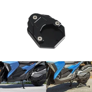 Placa de extensión ampliadora de soporte lateral negra para BMW C400 GT/X '19-21 - Imagen 1 de 8