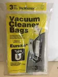 Bolsas aspiradoras Eureka tipo U Vacmaster paquete de 3 NUEVO DE LOTE ANTIGUO ENVÍO GRATUITO - Imagen 1 de 2