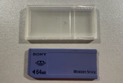 1 x 64MB SONY MEMORY STICKS MSA-64A FOR PLAYSTATION PSP OLDER CYBERSHOT  CAMERAS - Image 1 of 3