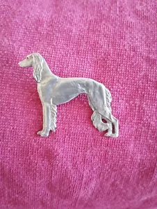 Alfiler Saluki DE PIE #15H Peltre Lebrelebre Lebre Joyería de Cindy A. Conter - Imagen 1 de 2