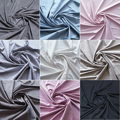 SPANDEX FAUX SUEDE LEATHER LIKE STRETCH JACKET CHAPS GARMENTS UPHOLSTERY FABRIC - Image 1 of 4