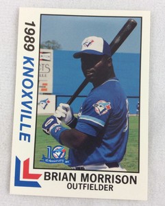 1989 Knoxville Blue Jays-Southen League BEST Baseball Card-Brian Morrison