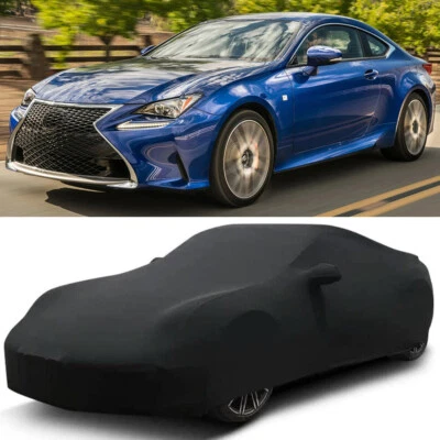 Cubierta completa de auto elástica a prueba de polvo personalizada negra para Lexus RC F RC200t RC300 Foto 1 de 4