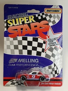 Matchbox Racing Superstars Red Ford Thunderbird #9 Melling NASCAR 1:64 1995 - Picture 1 of 4