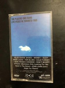 THE PLASTIC ONO BAND LIVE PEACE IN TORONTO Cassette Tape Rock Avantgarde Rare - Picture 1 of 3