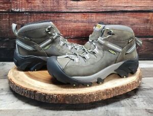 KEEN Womens Size 7 Targhee II Mid Waterproof Hiking Boots 1014997 Raven Opaline
