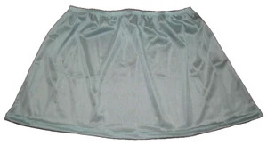 Light Blue NYLON TRICOT Half Slip MEN WOMEN Waist 32 - 42" LENGTH 16" Large - Picture 1 of 2