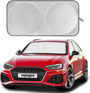 Car Windshield Sun Shade - UV Protection, Keeps Car Cool (64" X 32") - Picture 1 of 9