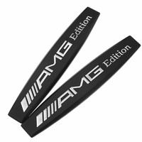 2 x BLACK AMG EDITION BADGE EMBLEMA NEGRO AMG W176 W204 W205 ESPAÑA 24 HORAS