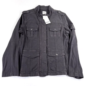 *NEW* Kensie Jeans Dark Gray Flak Women's XL Jacket Lightweight Utility Coat - Picture 1 of 11