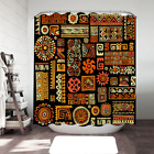 Aztec Native American Symbols Shower Curtain 72" x 72"