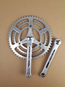 Pédalier Spécialité TA Dural Forgé Cégédur France vélo vintage bicycle crankset - Foto 1 di 12