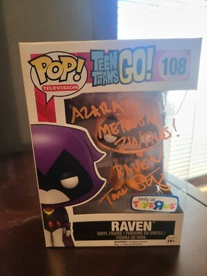 Funko POP! DC Teen Titans Go! Autógrafo Raven (Orange) #108 Tara Strong!  - Imagem 1 de 4