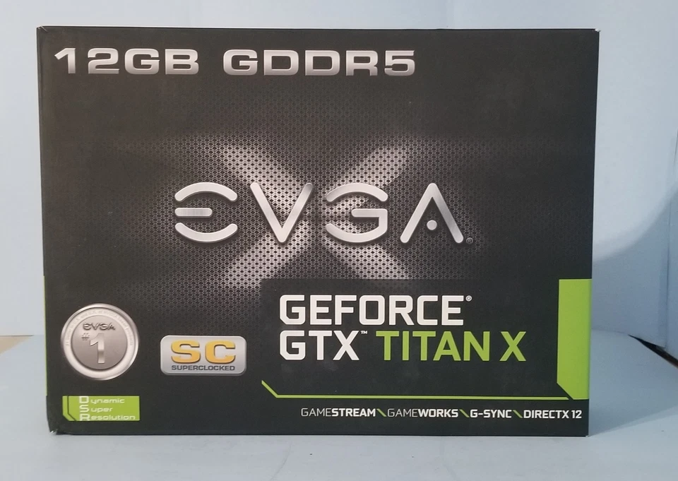 EVGA GeForce GTX TITAN X SC GAMING 12GB Video Card 12G-P4-2992-KR sealed - Image 1 of 4
