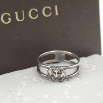 Authentic GUCCI Interlocking G ring Ag925[Used] - Image 1 of 4