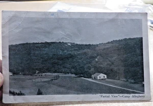 VTG B&W REAL PHOTO POSTCARD SALVATION ARMY CAMP ELLWOOD CITY PENNSYLVANIA - Picture 1 of 3