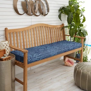 Sorra Home Maven Capri Outdoor/Indoor Corded Bench Cushion - Picture 1 of 5