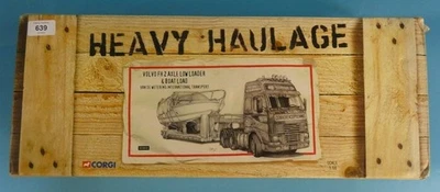 Corgi Heavy Haulage Volvo Fh 2 Axle Lowloader and Boat Load  1:50th New in box - Image 1 of 2
