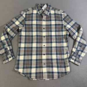 L.L. Bean Men’s Scotch Plaid Flannel Shirt Slightly Fitted Size Medium Regular - Picture 1 of 7