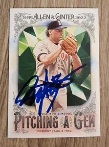 Roger Clemens Signed 2022 Allen & Ginter Card #PAG-3 Auto MLB Red Sox RAD - Picture 1 of 1