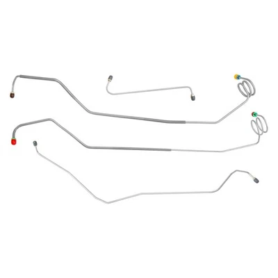 1981-87 Chevrolet GMC 2wd Truck 1/2 Ton Power Disc Front Brake Line Set 4pc OE - Image 1 of 4