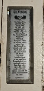 Spruchtafel "Ein Freund"Spiegel - Bild 1 von 2