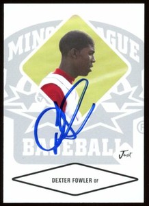 2004 Rockies DEXTER FOWLER Signed Card autograph AUTO CUBS CARDINALS