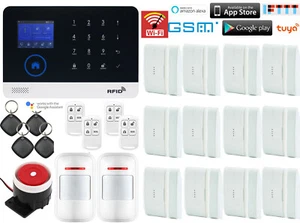 T49 WIFI GSM TUYA APP Inalámbrico IP Hogar/Oficina Seguridad Alarma Sistema Antirrobo + RFID - Imagen 1 de 12