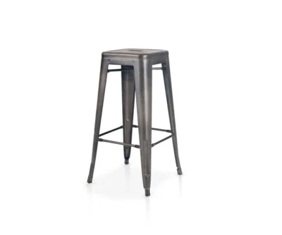Stool Tolix Bistro Industrial Metal BAR Cooking Restaurant Set 6 Pieces - Image 1 of 2