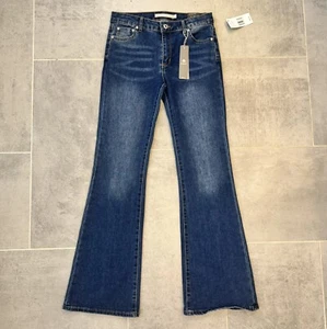 Tractr Slim Mid Rise Flare Jeans Size 14 NWT - Picture 1 of 11