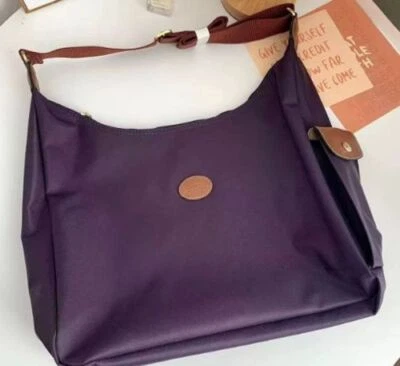 Le Pliage Messenger Shoulder Bag Purple Waterproof W30cm x D10cm x H33cm Outlet - Image 1 of 2