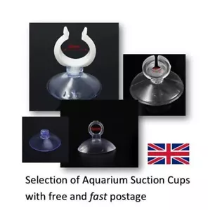 Aquarium Saugnäpfe Clips 20 mm 6 mm Sauger Fisch Tank Pads Heizung Pumpe Rohr UK - Bild 1 von 6