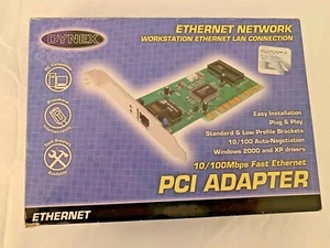 Dynex PCI Adapter DX-E101 Ethernet Network Workstation LAN Connection 10/100Mbps - Picture 1 of 11