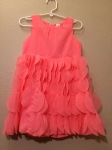 CHEROKEE - PEACH SLEEVELESS DRESS - 4T - Picture 1 of 3