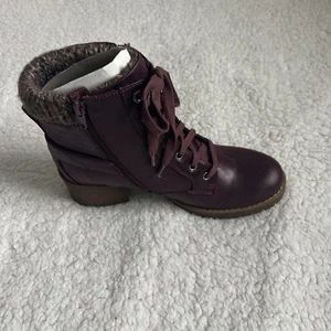Carlos Santana Damenstiefel einzelner Ersatz Amputierter linkes Bein Schuhgröße 10 weinrot - Bild 1 von 6
