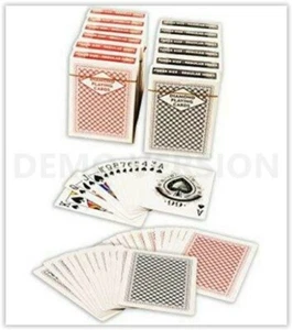 Diamond Playing Cards: 12 Decks (6 Red, 6 Blue) Poker Size Regular Index Plast.. - Picture 1 of 2