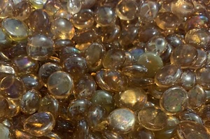 Dekorative goldene Glas Edelsteine für Vasenfüller oder Basteln 2 Pfund - Bild 1 von 4