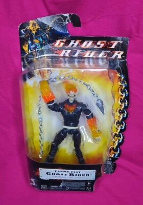 Ghost Rider Flame Fist W Luz puños Figura De Acción 2007 Marvel Película Nueva  - Imagen 1 de 3