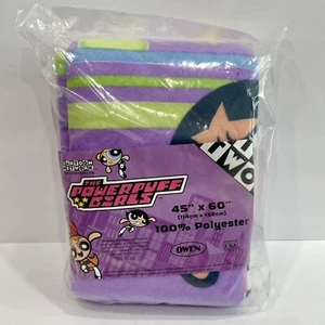 NEW The Powerpuff Girls Blanket 45”x60” 2000 Vintage Owen Sealed Bedding - Picture 1 of 6