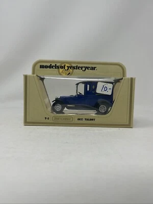 1978 MATCHBOX MODELS OF YESTERYEAR Y5 TALBOT MENIER IN ITS BOX - Image 1 of 4