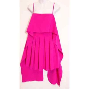 LBV Women's Pink Pleated Wing Mini Dress Sz 2 NWT 498 - Picture 1 of 12