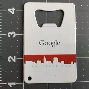 Google San Francisco Logo Beer Bottle Opener Pocket Size 3" W x 4" L - Picture 1 of 3
