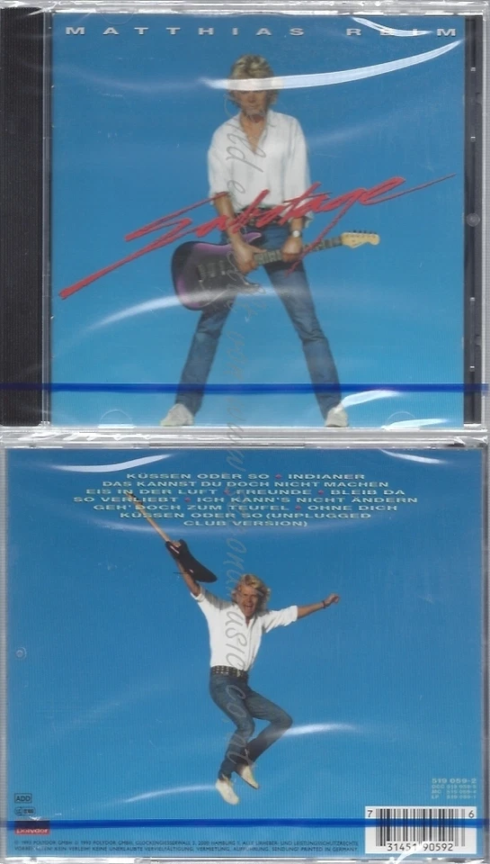 CD--NM-SEALED-MATTHIAS REIM -1993- -- "SABOTAGE" - Bild 1 von 1