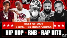 New 2021 Rap Hip Hop & RnB 149 Music Videos 4 DVDs, Lil Durk Lil Baby DaBaby Nas