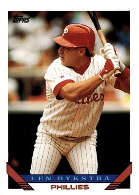 1993 Topps #740 Len Dykstra - Image 1 of 2