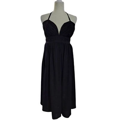 Bb Belly Basics Women's Dreamy Silk Halter Maternity Black 100% Silk Party XL - Image 1 of 4