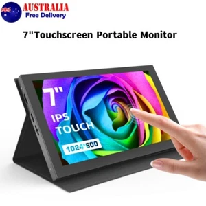 Mini 7in HDMI IPS Monitor Touchscreen Display 1024x600 Screen for Raspberry Pi - Picture 1 of 12
