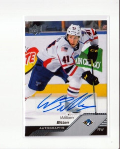 WILLIAM WILL BITTEN '22/23 2022/23 Upper Deck AHL AUTOGRAPH card 1:111 GROUP D