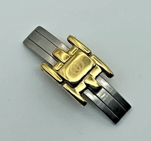 18MM ORIGINAL GUCCI WATCH DEPLOYMENT BUCKLE WITH LINKS FOR 3400M YELLOW BRACELET - Picture 1 of 4